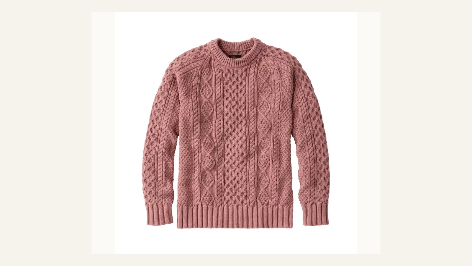 L.L.Bean Men's Signature Cotton Fisherman Sweater front view