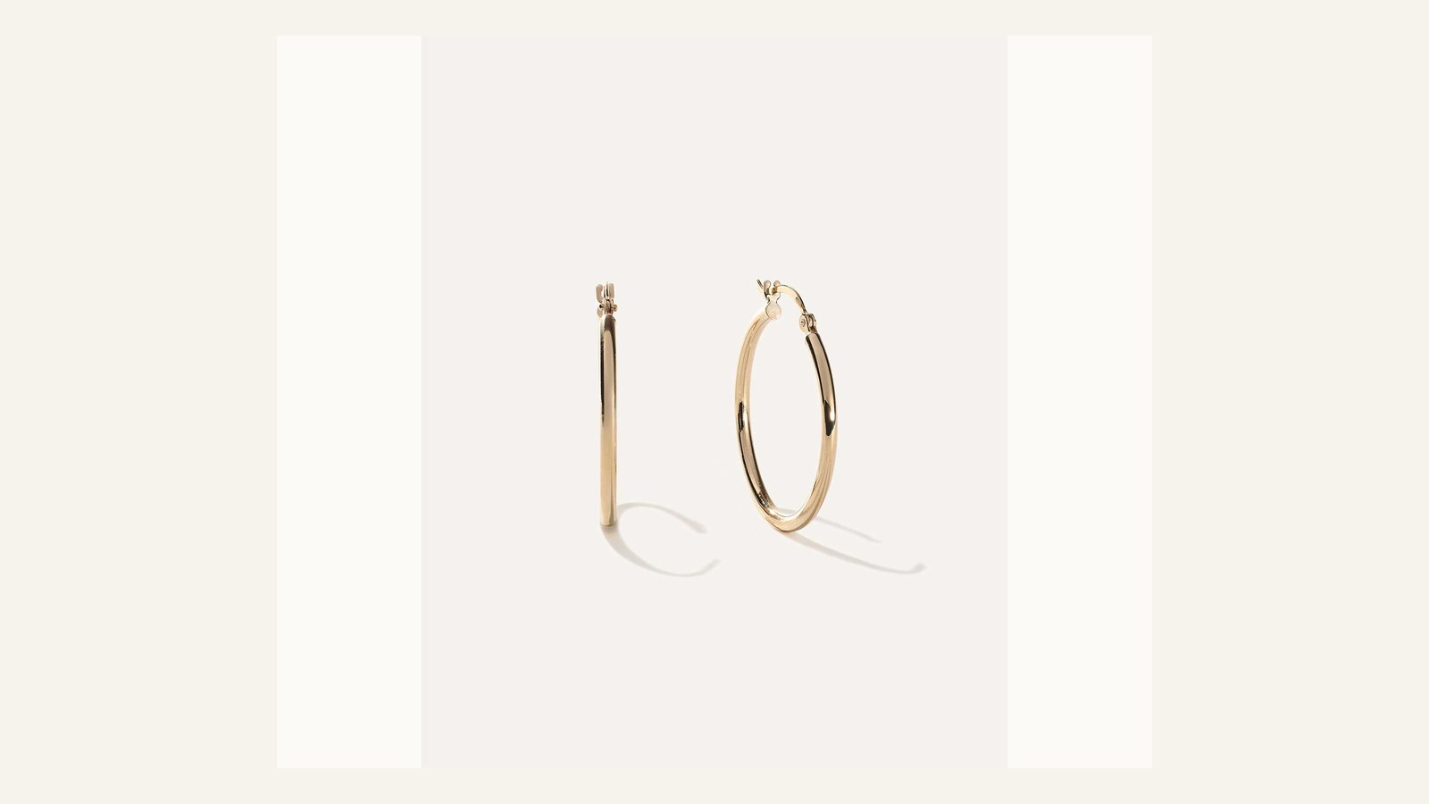 Quince 14K Gold Tube Hoops in yellow gold
