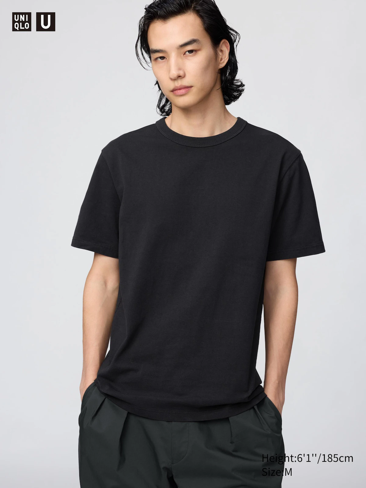 Uniqlo U Crew Neck T-Shirt in black